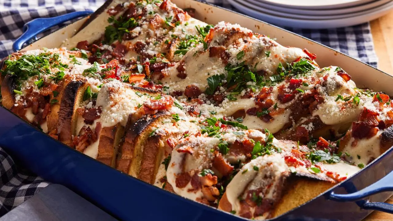Hot Brown-Stuffed French Toast