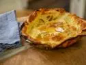 Close-up of Apple Cinnamon Dutch Baby, as seen on Barefoot Contessa: Back to the Basics, season 19.