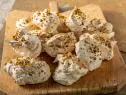 Close-up of Salted Pistachio Meringues, as seen on Barefoot Contessa: Back to the Basics, season 19.
