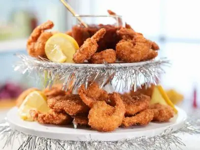 Jeff Mauro makes his Fried Shrimp in AtomiCocktail Sauce, as seen on Food Network's The Kitchen