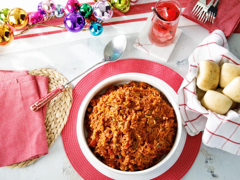 Host Kardea Brown's Red Rice Purloo as seen on Delicious Miss Brown, Season 5.
