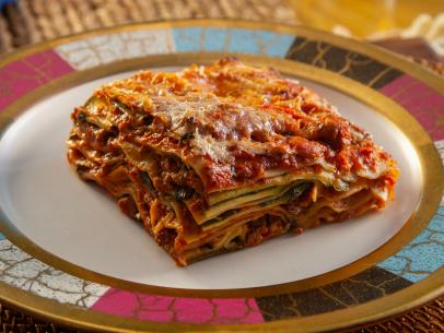 Rocco Dispirito’s Ten-Layer Lasagna Bolognese, as seen on Guy's Ranch Kitchen Season 5.