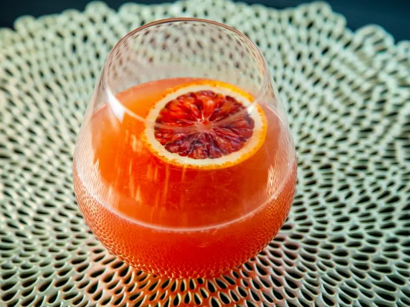 Aaron May’s Brandy and Blood Orange Punch, as seen on Guy's Ranch Kitchen Season 5.