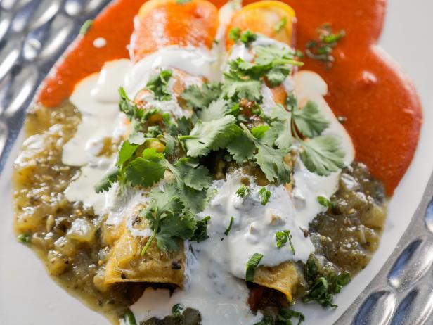 Prime Rib Enchiladas with Christmas Sauce image