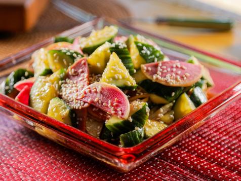 Cucumber and Watermelon Radish Salad