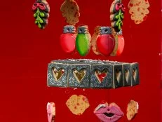 Baker Justine Banks round 2 dish;   Neon Mistletoe Chandelier, as seen on Christmas Cookie Challenge, Season 5