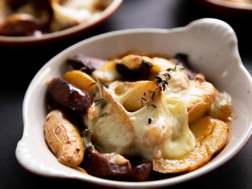 Close-up of Baked Raclette, as seen on Barefoot Contessa: Back to the Basics, season 19.