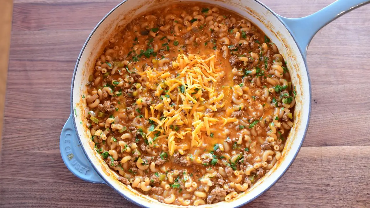 Sloppy Joe Mac and Cheese