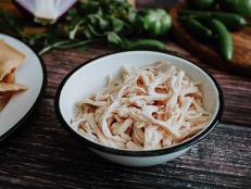 mexican shredded chicken ingredient for traditional food in Mexico