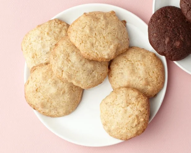 4 in 1 Vegan Chocolate and Vanilla Cookies with 4 mix ins, as prepared for Food Network's Cookie app.