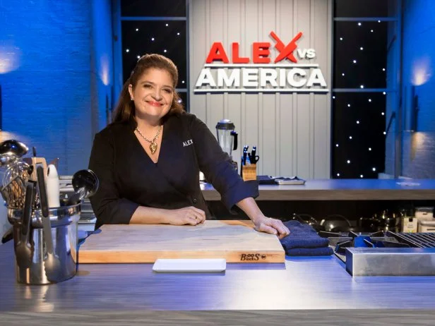 Host Alex Guarnaschelli, as seen on Alex vs America, Season 1.