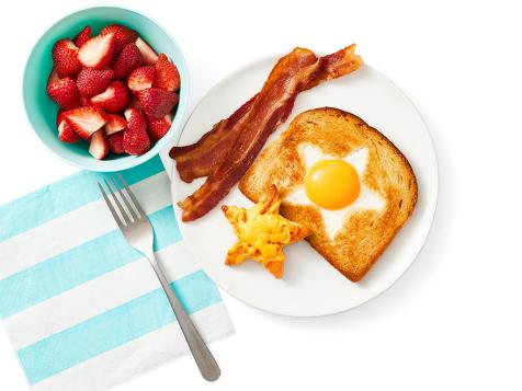 Egg-in-a-Hole with Bacon