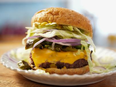 Sunny Anderson makes her Easy on Your Body and Lean Jalapeño Burger, as seen on The Kitchen, season 29.