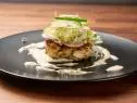 Host Cliff Crooks' crab cake dish, as seen on Worst Cooks In America, Season 24.