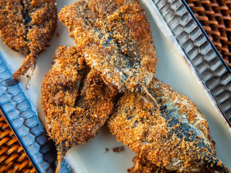 PanFried Sardines Recipe Marc Murphy Food Network