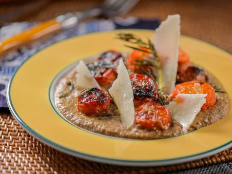 Roasted Carrots with Caramelized Walnut Crema and Pecorino