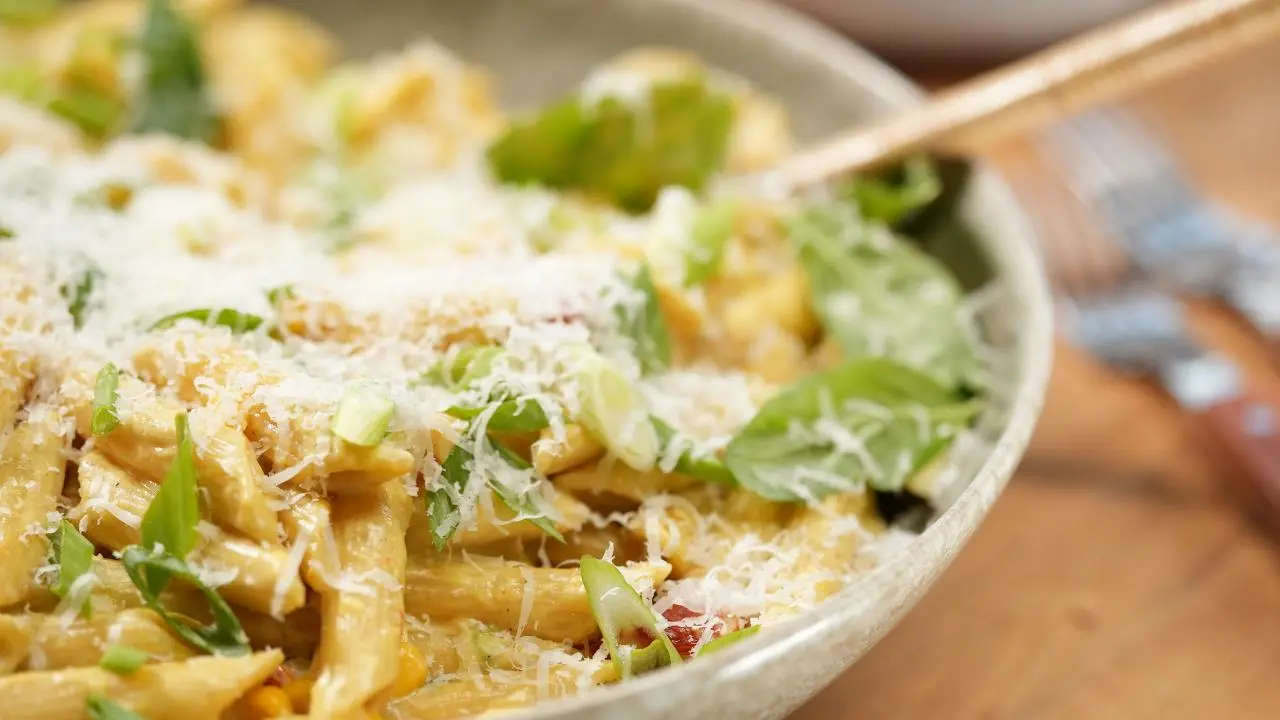 Corn Pasta with Sun-Dried Tomatoes