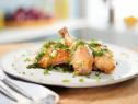 Geoffrey Zakarian makes his Roast Chicken with Taqueria Style Green Sauce, as seen on The Kitchen, season 29.