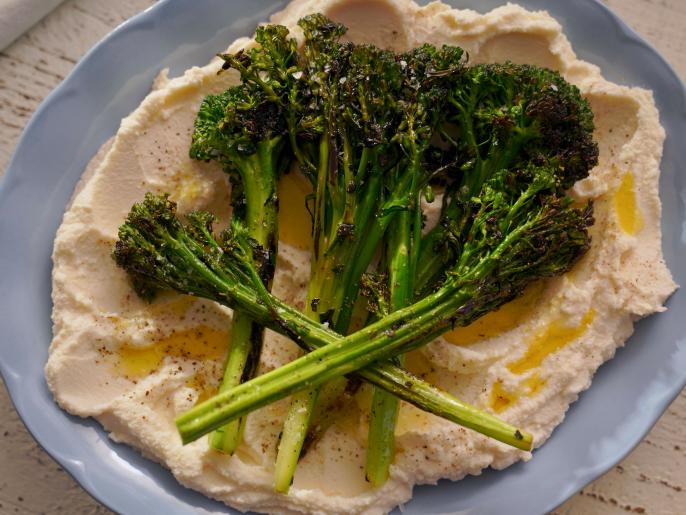 Charred Broccolini with Homemade Ricotta Recipe Molly Yeh Food Network