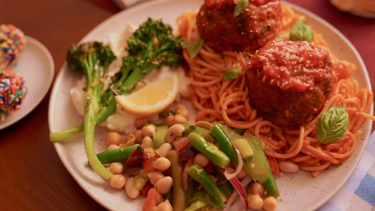 Spaghetti and Juicy Lucy Meatballs Recipe Molly Yeh Food Network