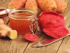 Marmellata di fichi d'india e zenzero fatta in casa