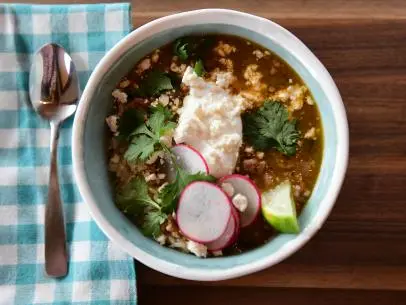 Close-up of Speedy Chili Verde, as seen on The Pioneer Woman, season 30.