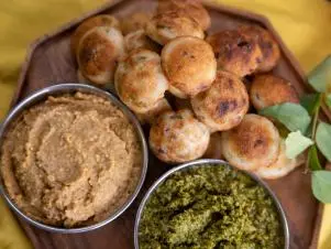 Chef Deepa Shridhar- Taste of India. Dish is Kuzha Paniyaram