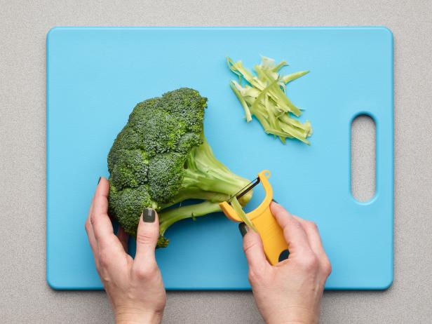 Food Network Kitchen’s How to Cook Broccoli, Broccoli on Cutting Board, as seen on Food Network.