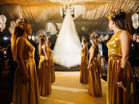 A Dubai Hotel Built a Record-Breaking Pyramid Out of Champagne Glasses