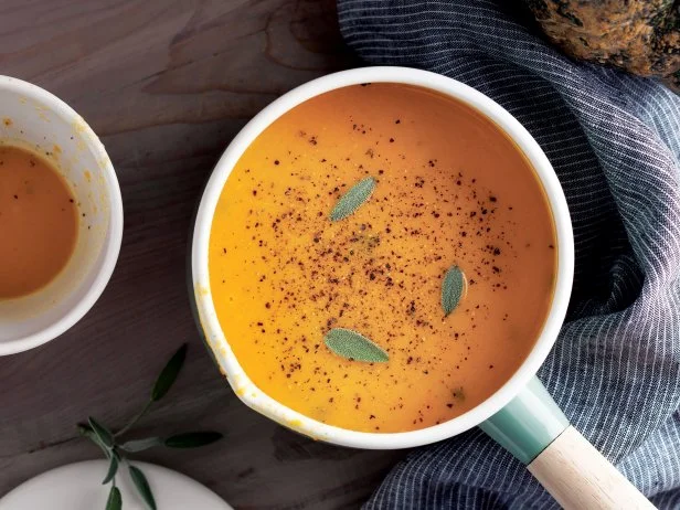 Soup, Recipe, Pumpkin, Pumpkin Soup,food,sage,black pepper, Healthy Eating, Thanksgiving - Holiday, christmas,saucepan