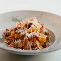 Bison Bolognese, as seen on Simply Giada, Season 1.