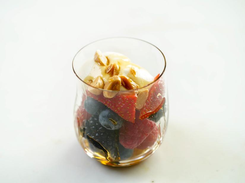 Mixed Berries with Spiced Maple Syrup, as seen on Simply Giada, Season 1.