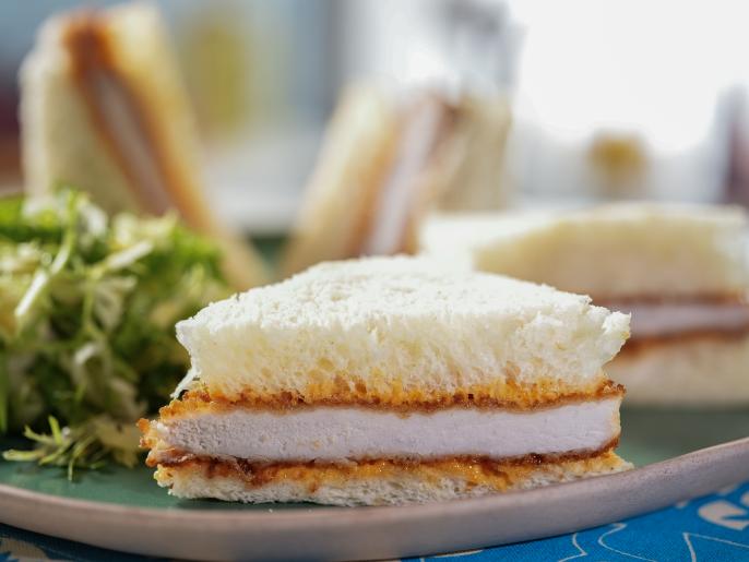 Pork Katsu Sando with Hearty Winter Greens Recipe Geoffrey Zakarian