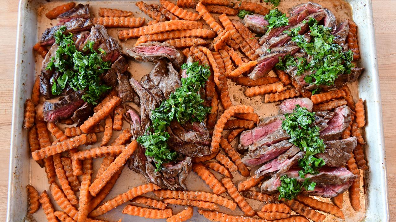 Steak and Sweet Potato Fries