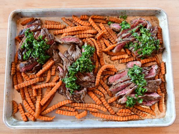 Skirt Steak and Sweet Potato Fries image