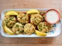 Close-up of Crab Cakes & 5-Ingredient Remoulade, as seen on the Pioneer Woman, season 30.