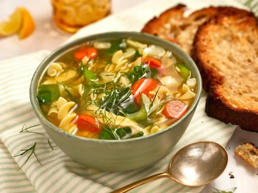 Mary Berg's Chicken Noodle Soup, as seen on Mary Makes It Easy, Season 1.