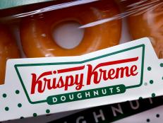 CHICAGO, ILLINOIS - MAY 05: Original Glazed doughnuts are sold at a Krispy Kreme store on May 05, 2021 in Chicago, Illinois. The doughnut chain reported yesterday that it plans to take the company public again. The company was taken public in 2000 but struggled before being acquired by JAB Holding Company in 2016. (Photo Illustration by Scott Olson/Getty Images)