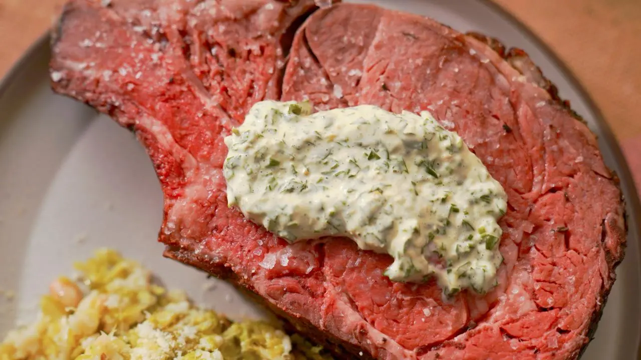 Rosemary Rib Roast with Creamy Gremolata Recipe Molly Yeh Food Network