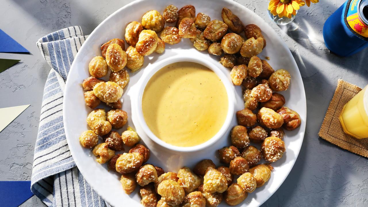 Pretzel Bites with Korean Cheese Dip - Culinary Cool