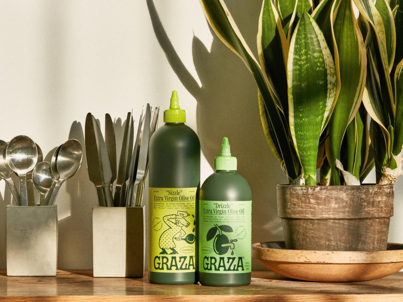 Graza debuts premium, affordable olive oil in squeeze bottle format