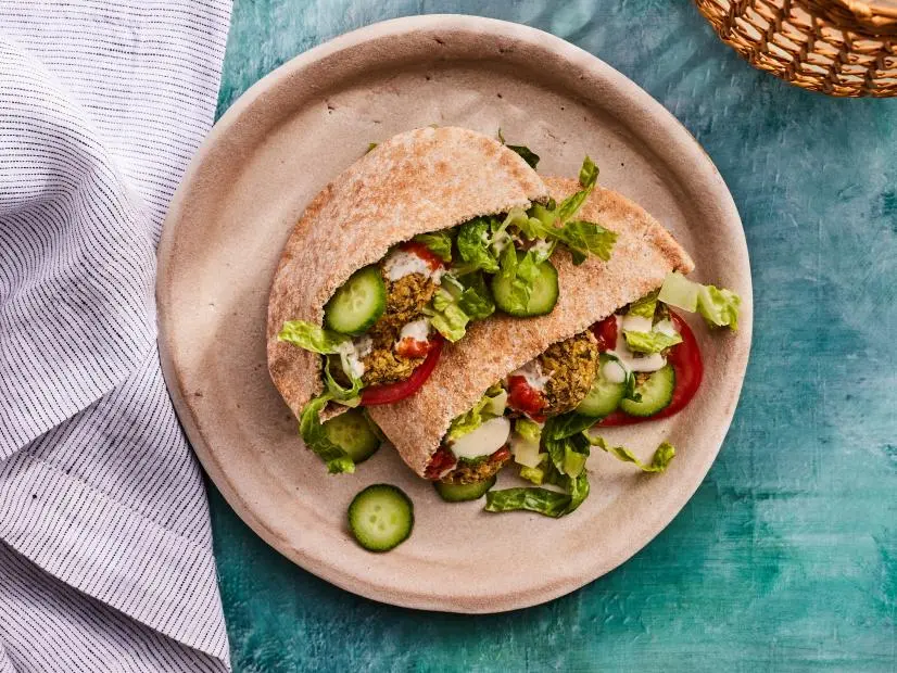 Description: Food Network Kitchen's Healthy Air Fryer Falafel.