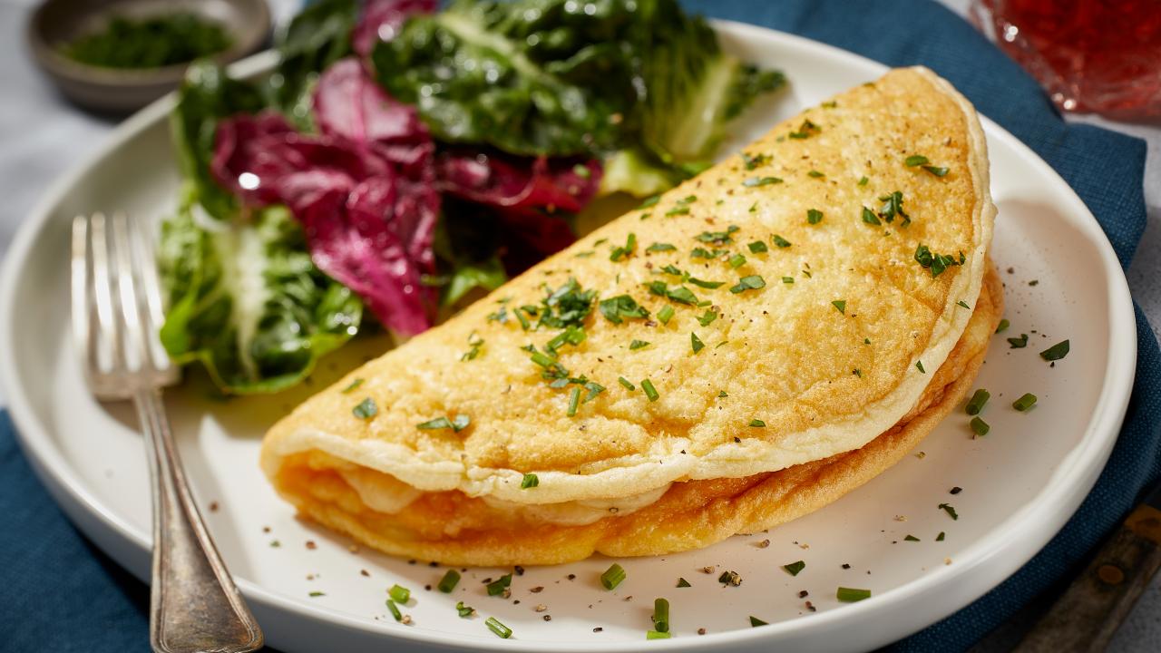Three Cheese Souffle Omelette