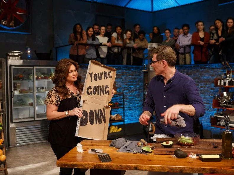 Co-Host Valerie Bertinelli has a message for chef Bobby Flay, as seen on Beat Bobby Flay, Season 17.