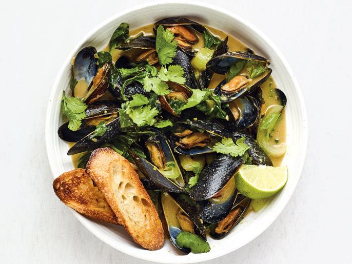 Mussels in Green Curry Sauce Recipe Food Network Kitchen Food Network