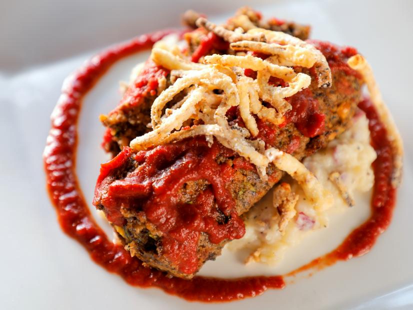 Meatless Loaf as served at The Acre in Albuquerque, NM, as seen on Diners, Drive-Ins and Dives, season 35.