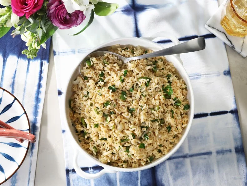 Miss Kardea Brown's Collard Green Rice, as seen on the Food Networks, Delicious Miss Brown, Season 6.