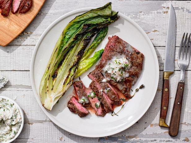 Grilled Skirt Steak With Shallot-Thyme Butter