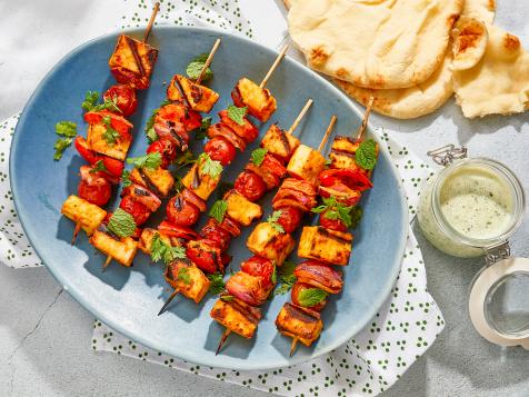 Paneer Tikka with Cilantro Mint Chutney