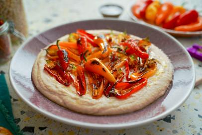 Creamy White Bean Dip with Charred Peppers-image